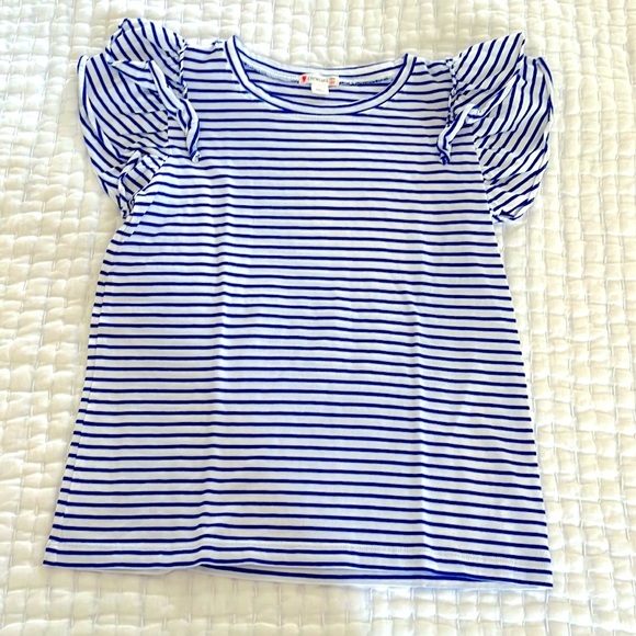 CrewCuts blue & White stripe shirt - Picture 1 of 4